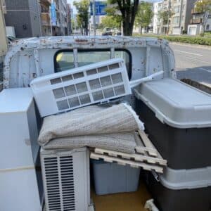 広島市南区で店舗移転の際にエアコンや棚を処分