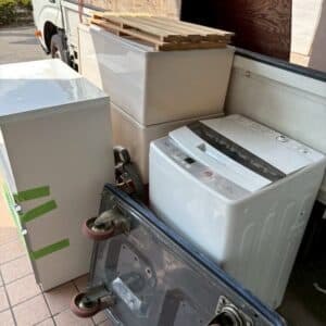 福岡市西区で単身引越しの際に冷蔵庫、洗濯機など回収