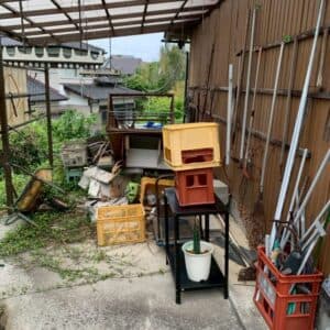 諫早市で駐車場の残置物回収
