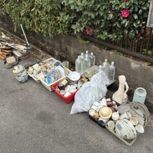 神戸市で不用品回収(食器・工具など)致しました
