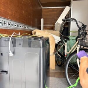 熊本市中央区で大型家電・ベッド解体・自転車の引越し不用品回収