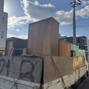 米子市で空き家の家具や家電などの回収( ̄︶ ̄)↗